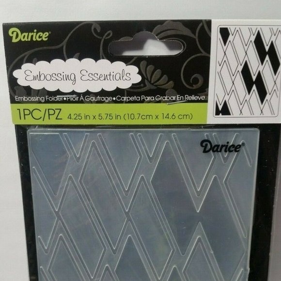 Darice Embossing Folder Rectangle Scrapbook Paper Crafts Card Making - Picture 2 of 6